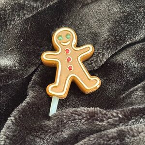 Nora Fleming Brown and Green Cake Topper Gingerbread Man